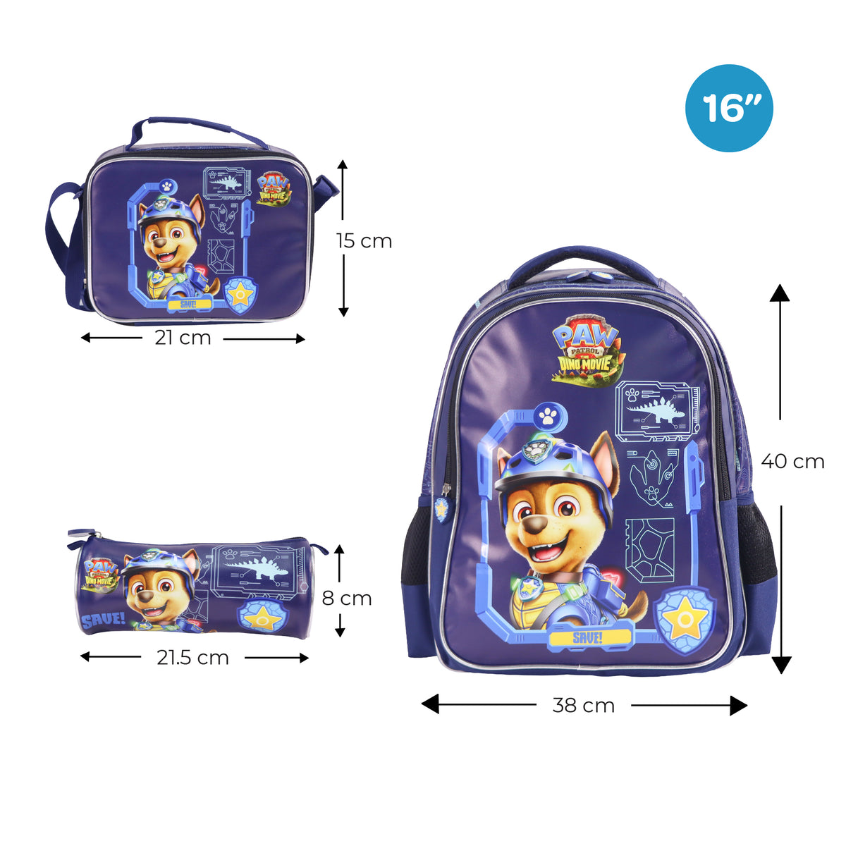 MOON PAW PATROL 3 in 1 Backpack Set