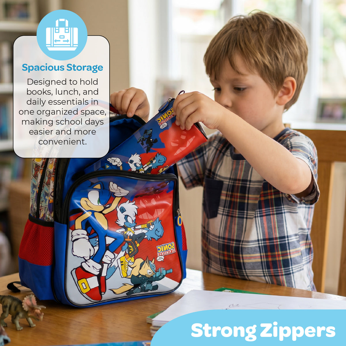 MOON SONIC THE HEDGEHOG 3 in 1 Backpack Set