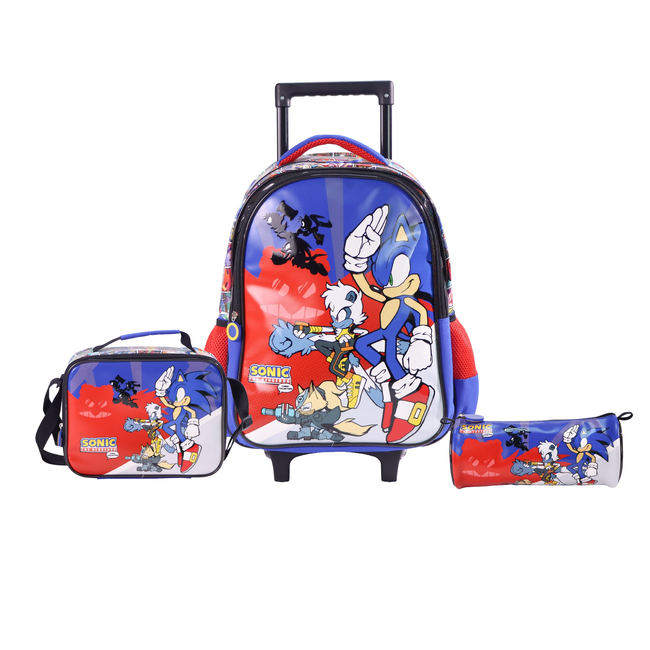MOON Sonic the Hedgehog 3-in-1 Kids Trolley Set