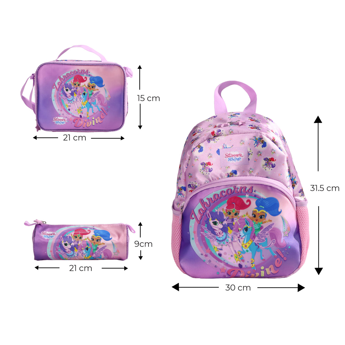 MOON SHIMMER & SHINE 3 in 1 Backpack Set