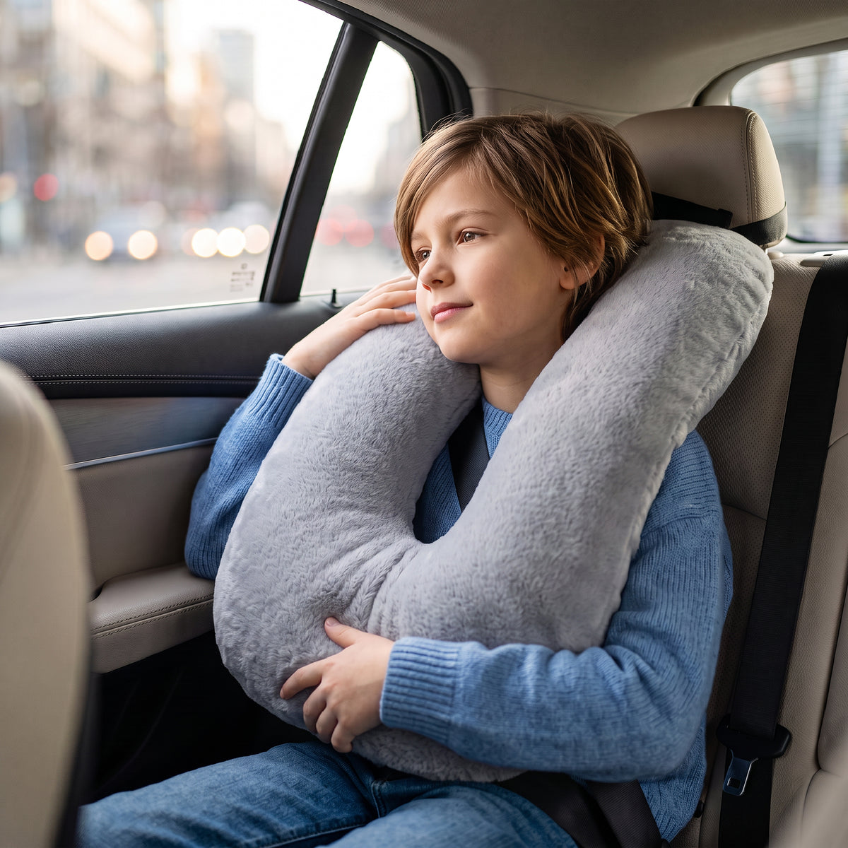 MOON Travel Pillow – U-Shape Neck Support Pillow for Kids & Adults