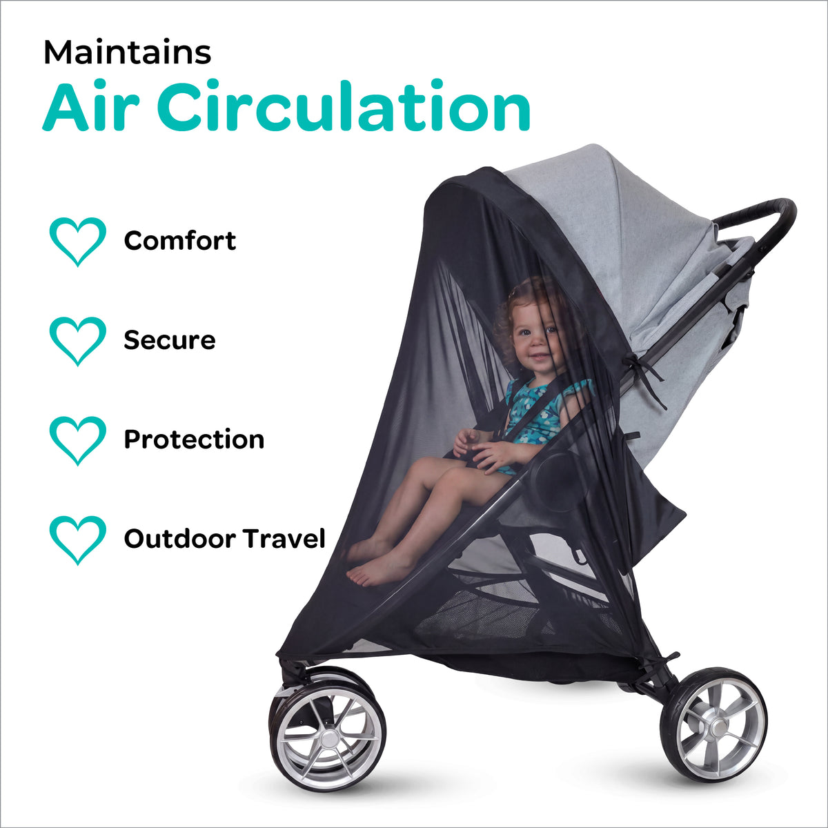 MOON Stroller Sunshade – Universal Baby Stroller UV Protection Cover