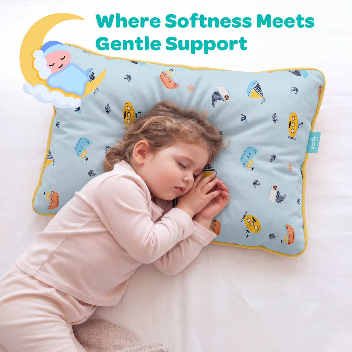 MOON Butter Cotton Toddler Pillow