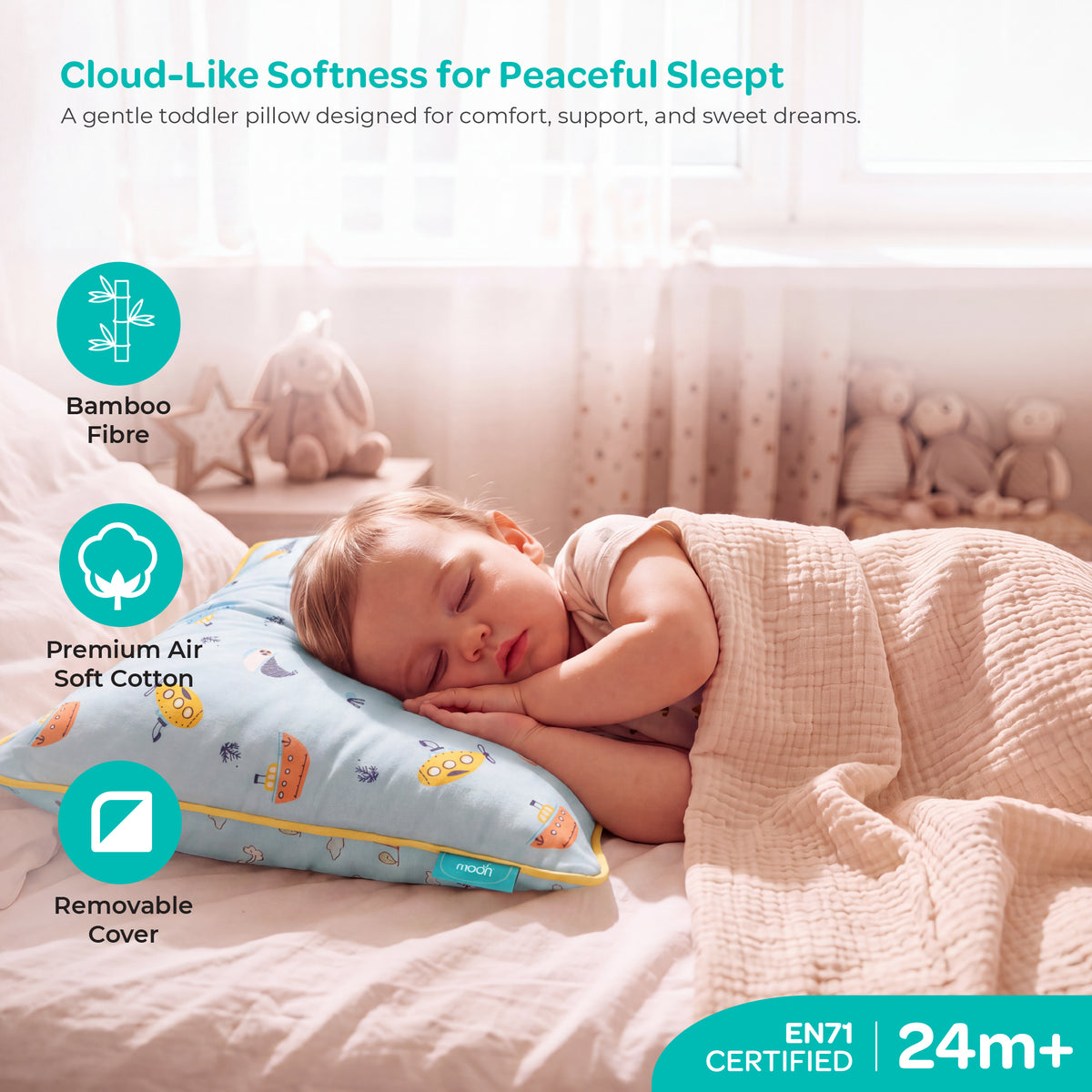 MOON Butter Cotton Toddler Pillow