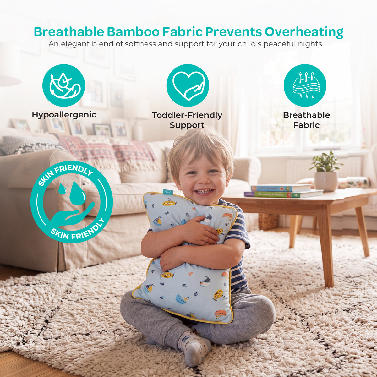 MOON Butter Cotton Toddler Pillow