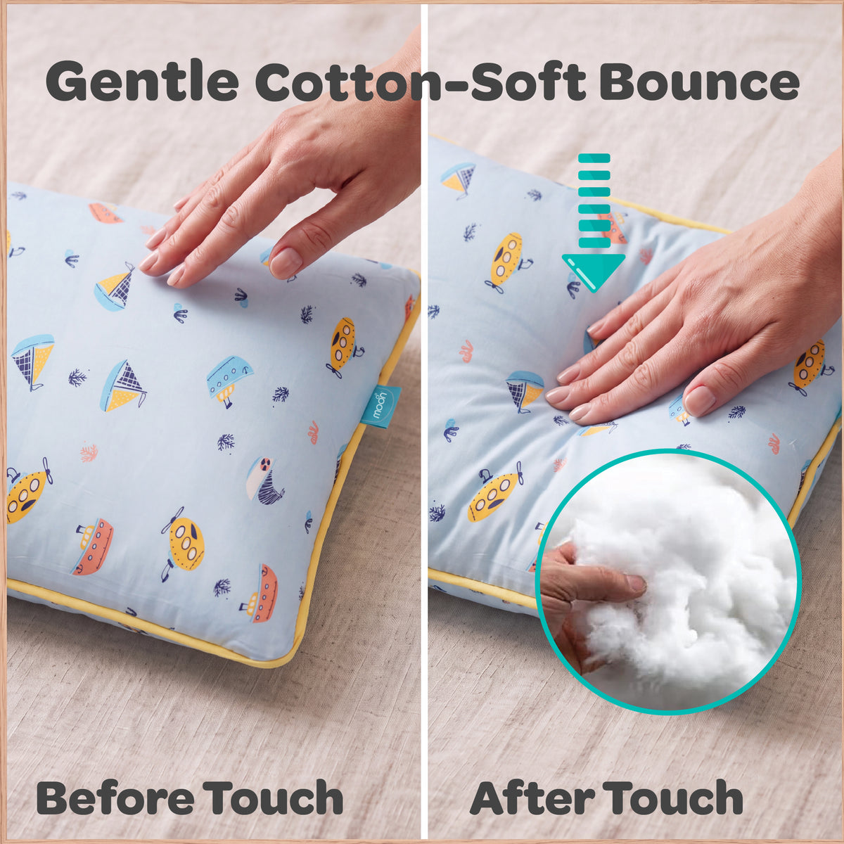 MOON Butter Cotton Toddler Pillow