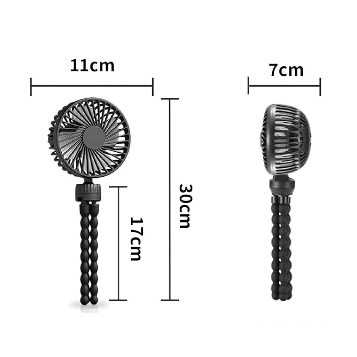 MOON Stroller Fan – Rechargeable 3-Speed Clip-On Fan