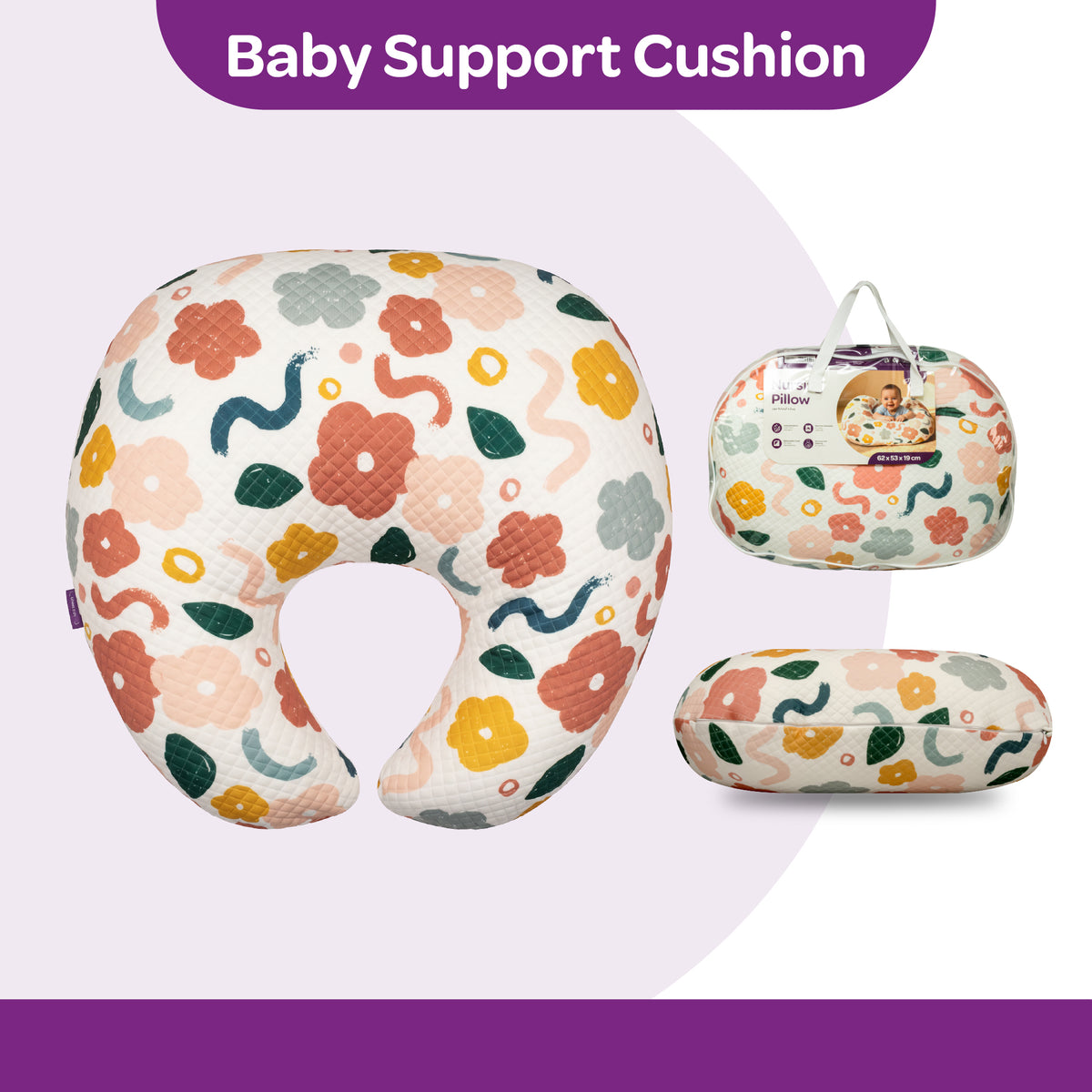 MOON Nursing Breastfeeding Pillow – Ergonomic Baby Support Pillow | Bloom