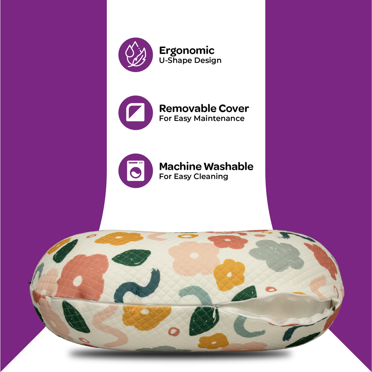 MOON Nursing Breastfeeding Pillow – Ergonomic Baby Support Pillow | Bloom