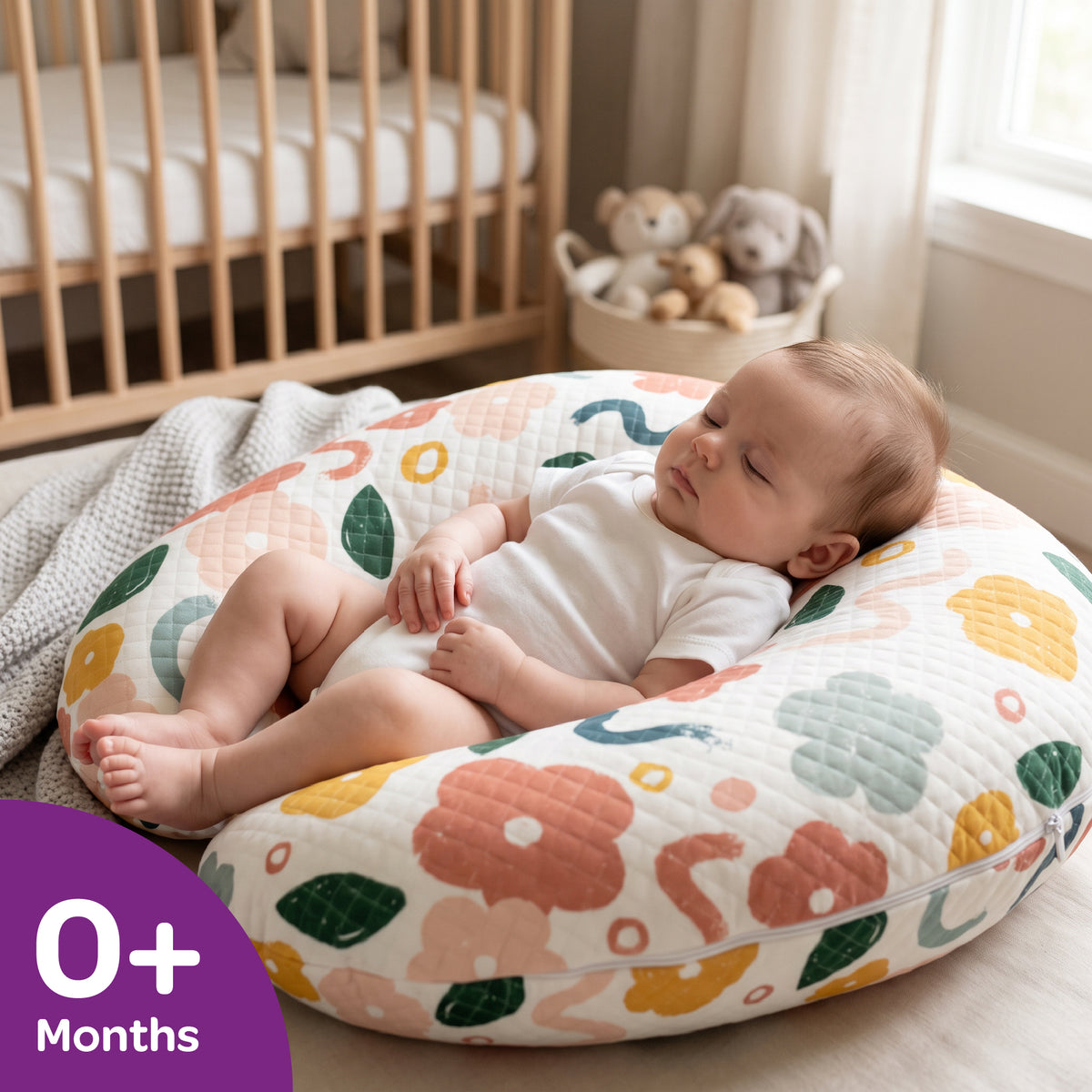 MOON Nursing Breastfeeding Pillow – Ergonomic Baby Support Pillow | Bloom