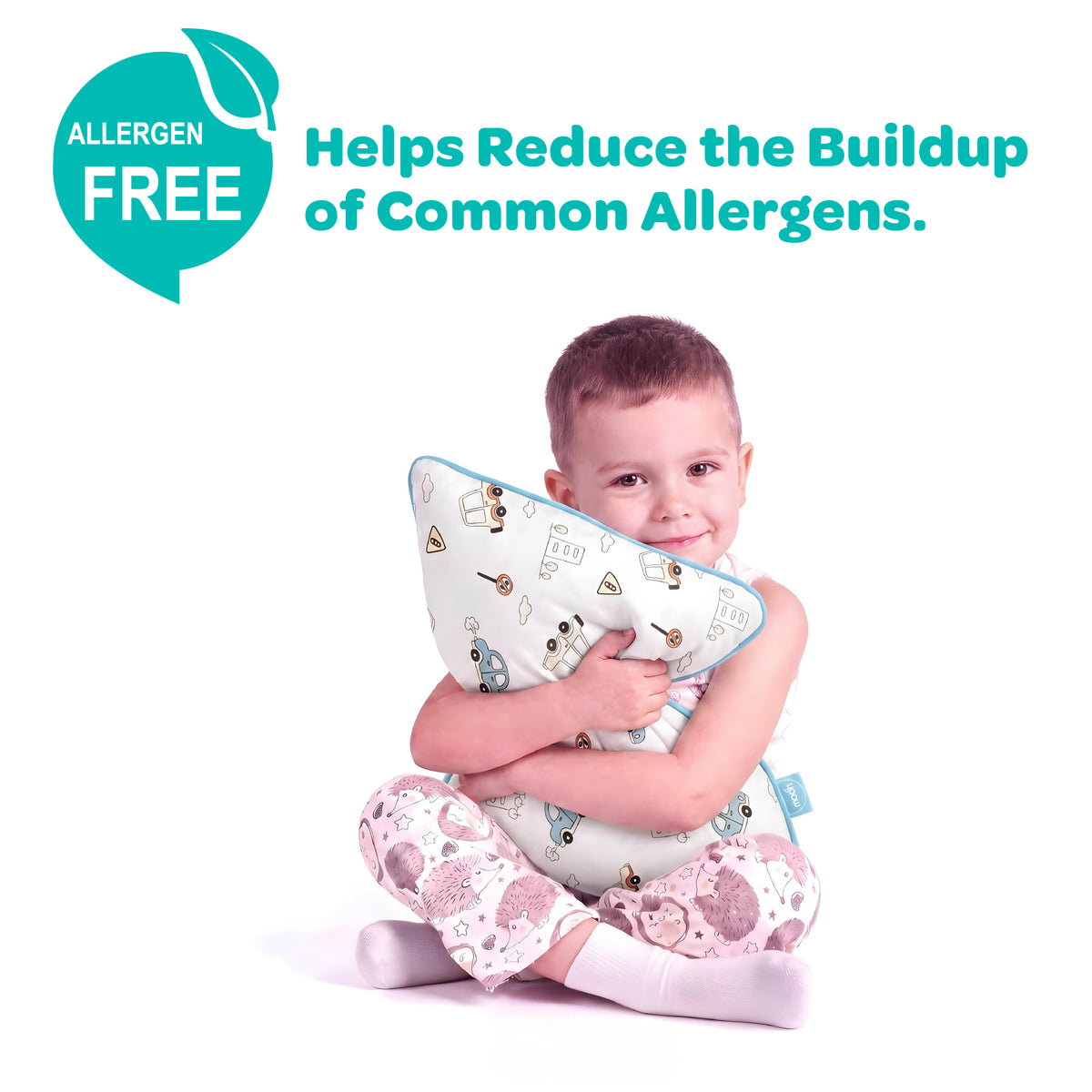MOON Bamboo Toddler Pillow – Soft Cotton Kids Pillow