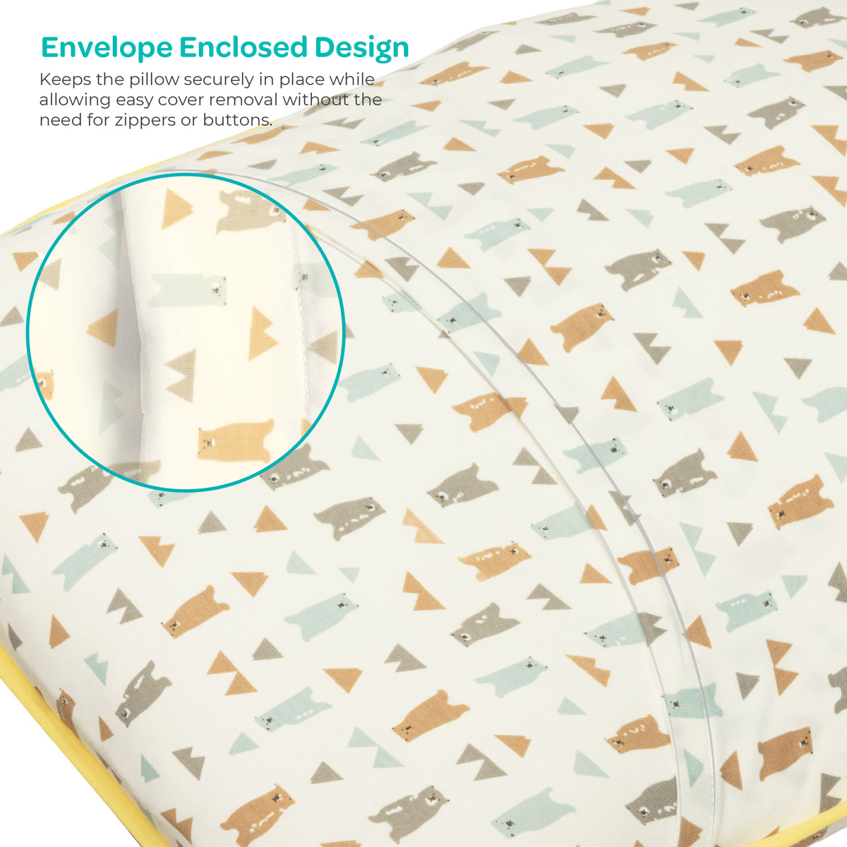MOON Bamboo Toddler Pillow – Soft Cotton Kids Pillow