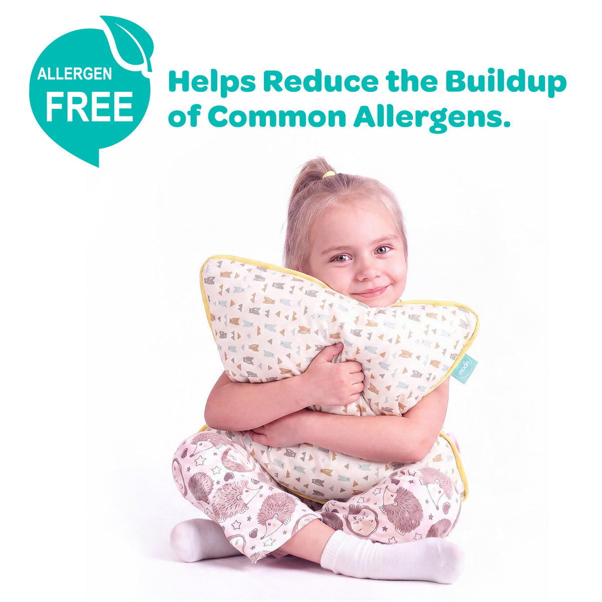 MOON Bamboo Toddler Pillow – Soft Cotton Kids Pillow