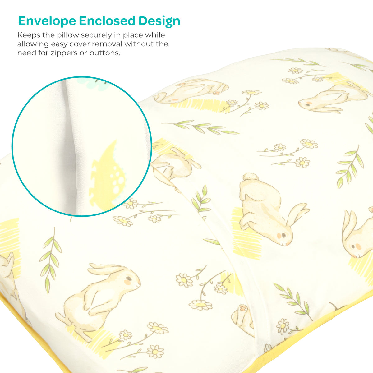 MOON Bamboo Toddler Pillow – Soft Cotton Kids Pillow