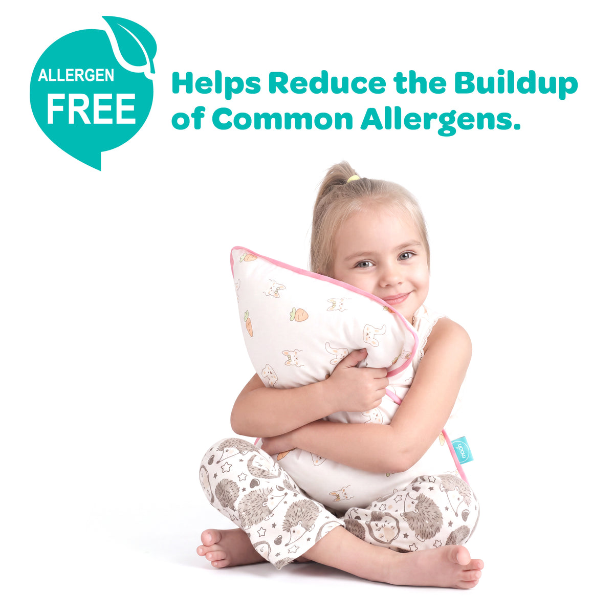 MOON Bamboo Toddler Pillow – Soft Cotton Kids Pillow