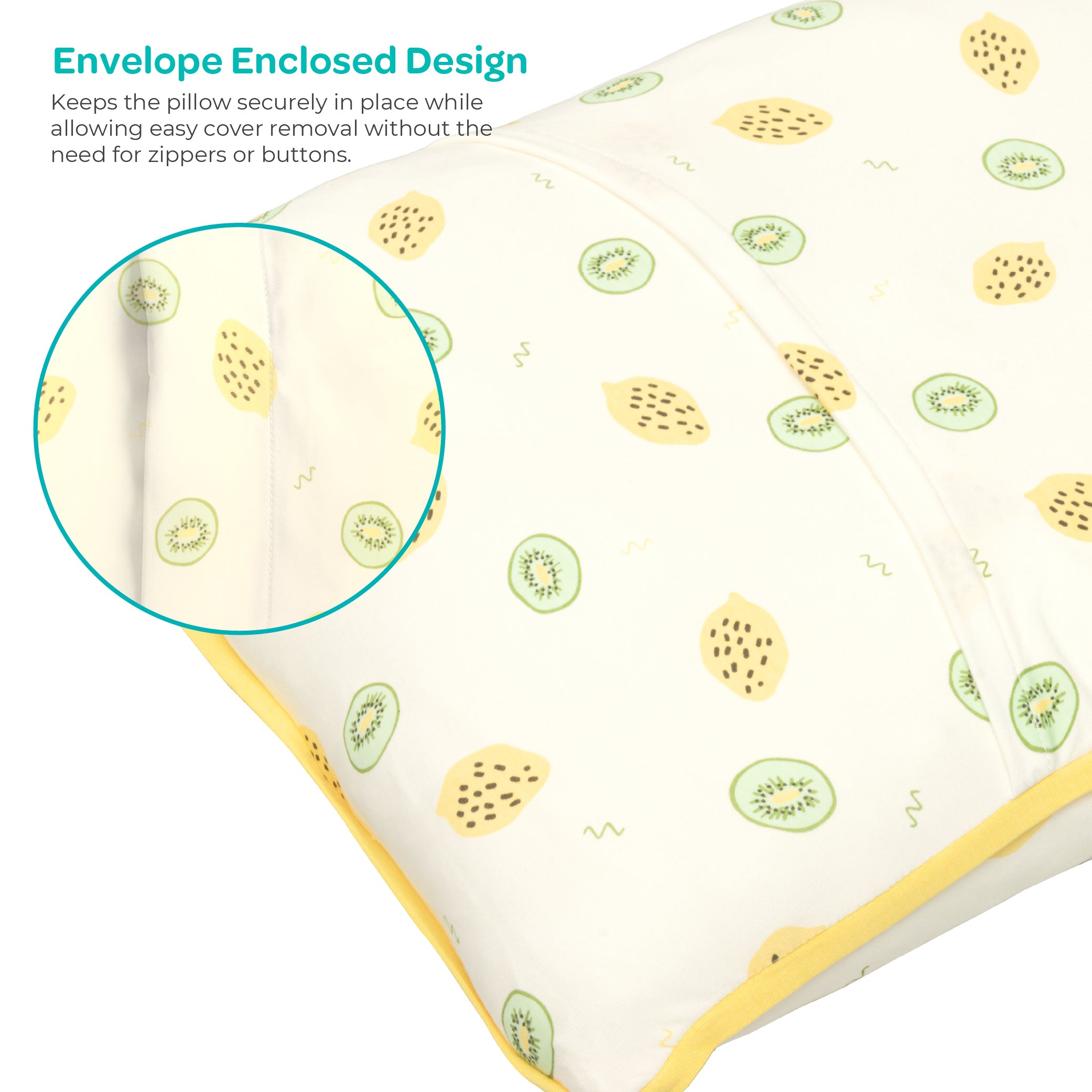 MOON Bamboo Toddler Pillow – Soft Cotton Kids Pillow