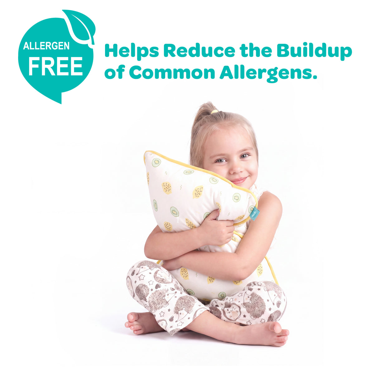 MOON Bamboo Toddler Pillow – Soft Cotton Kids Pillow