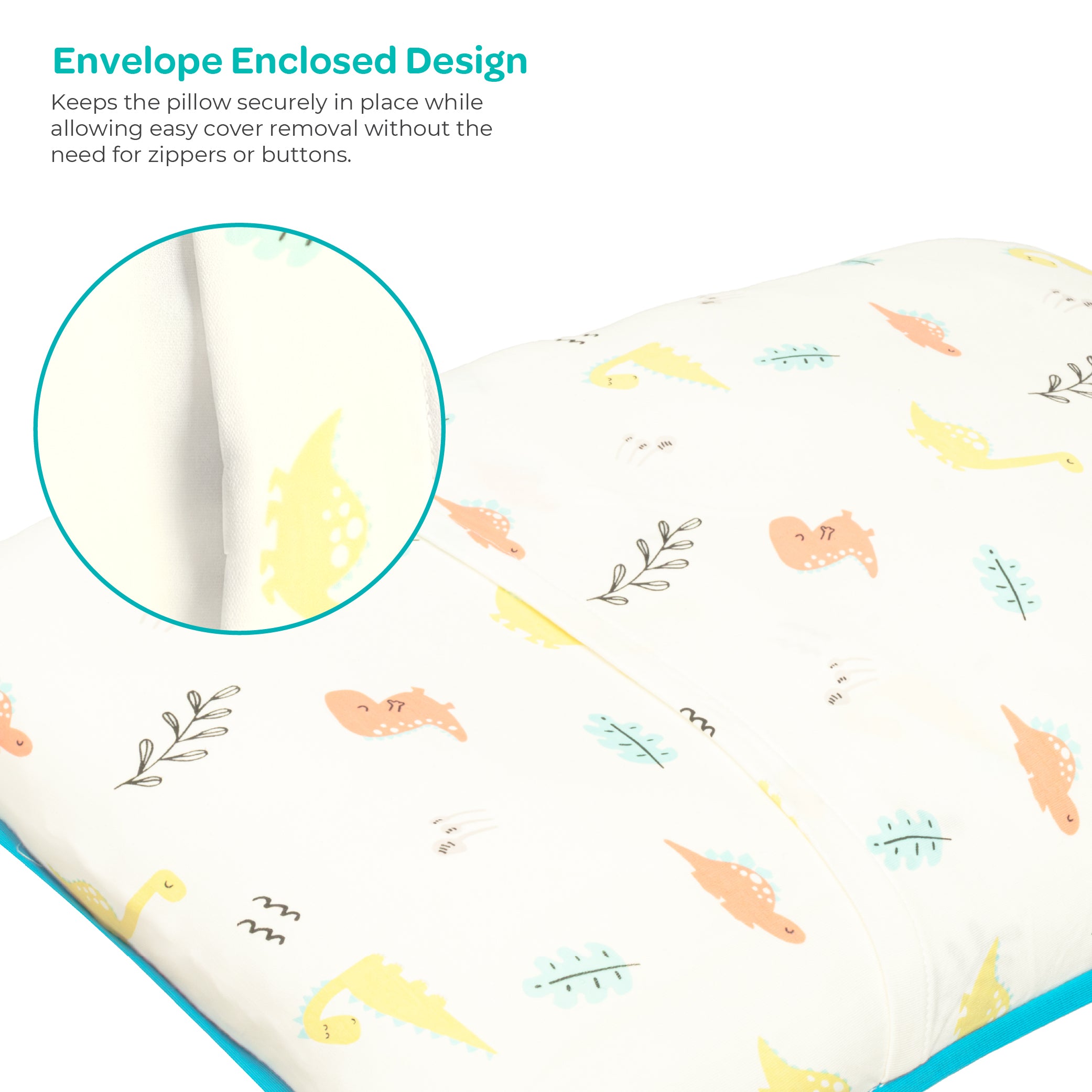 MOON Bamboo Toddler Pillow – Soft Cotton Kids Pillow