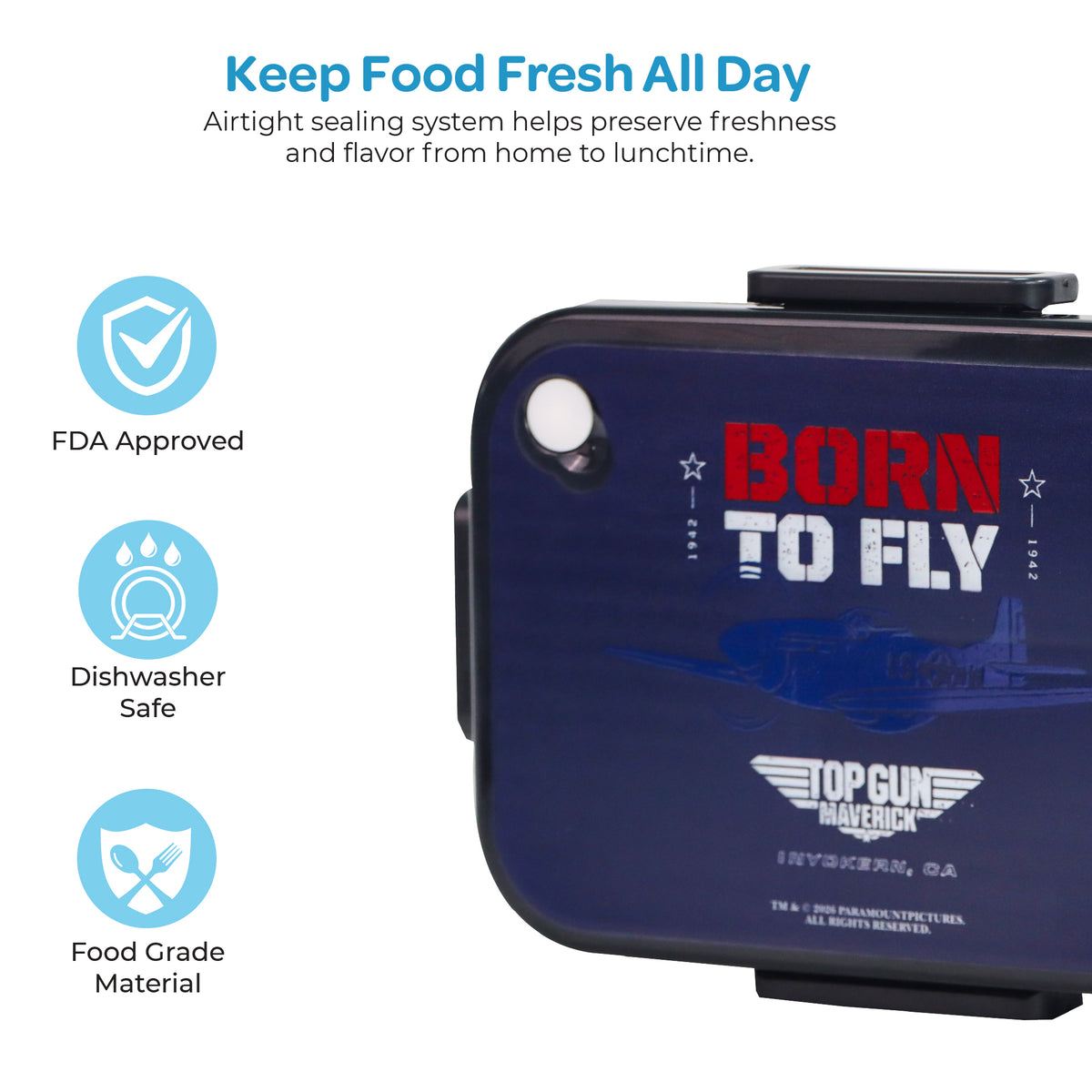 MOON Top Gun Kids Lunch Box — The Moon Brand product image