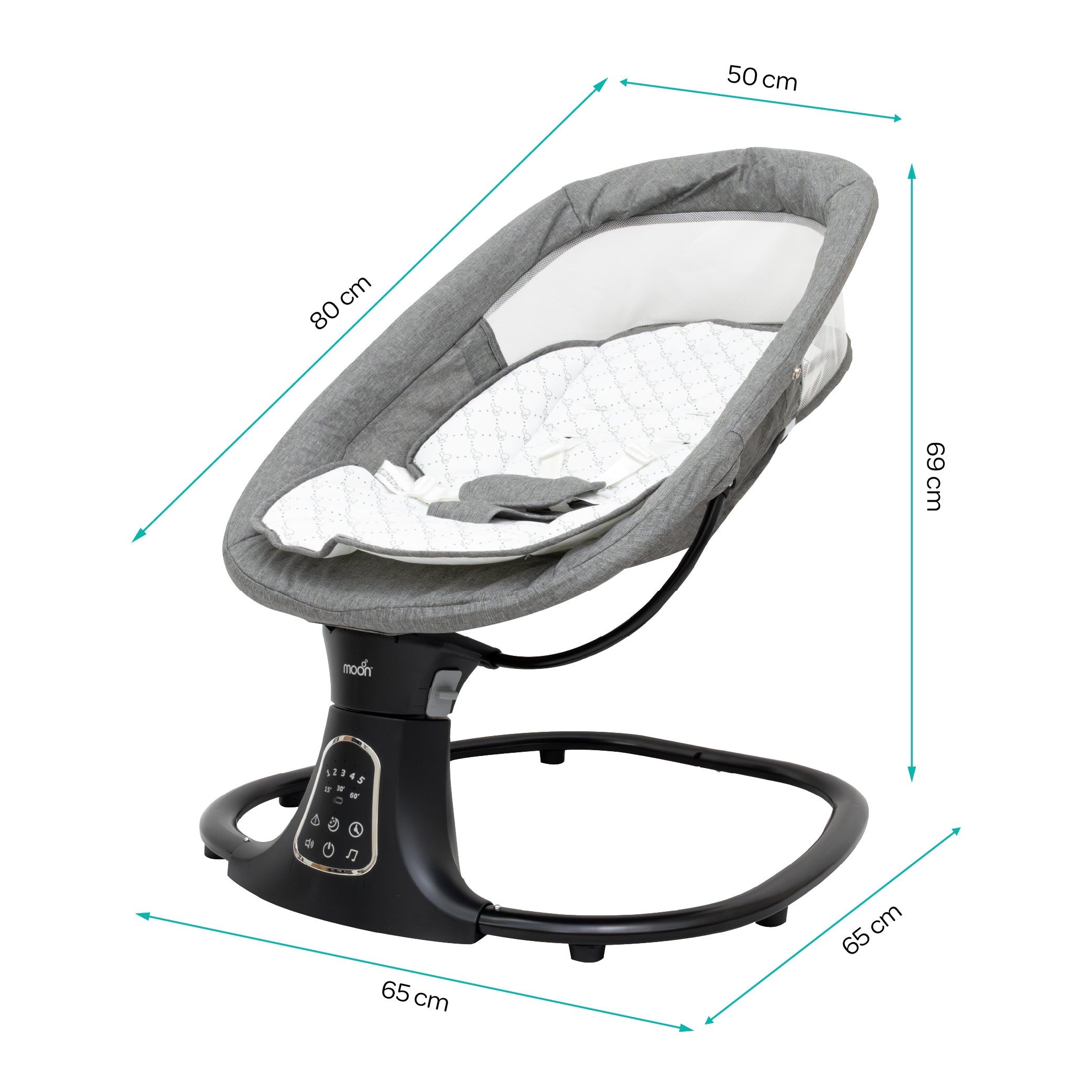 The Moon Brand Koze Baby Swing. 0m+, Holds upto 9kg. Gentle