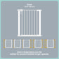 MOON Safety gate   74.5-86 cm
