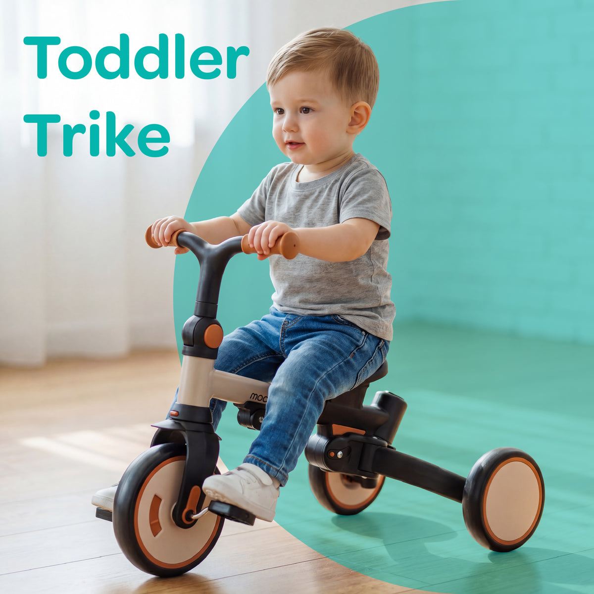 MOON Spinzy 7-in-1 Convertible Baby Tricycle for Kids 1-6 Years