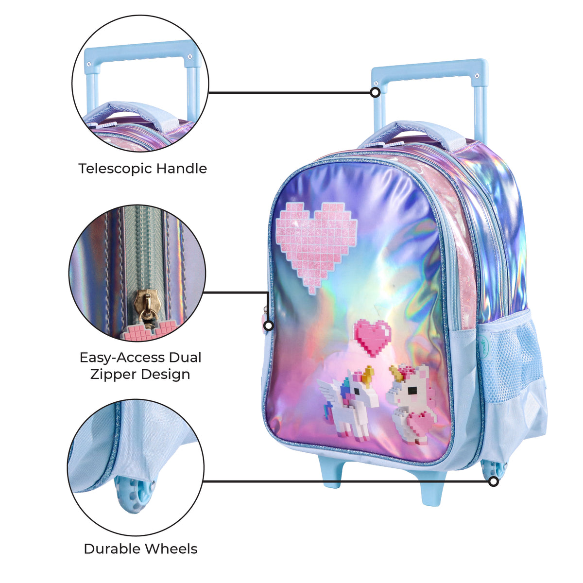 MOON Unicorn 3 in 1 Kids Trolley Set