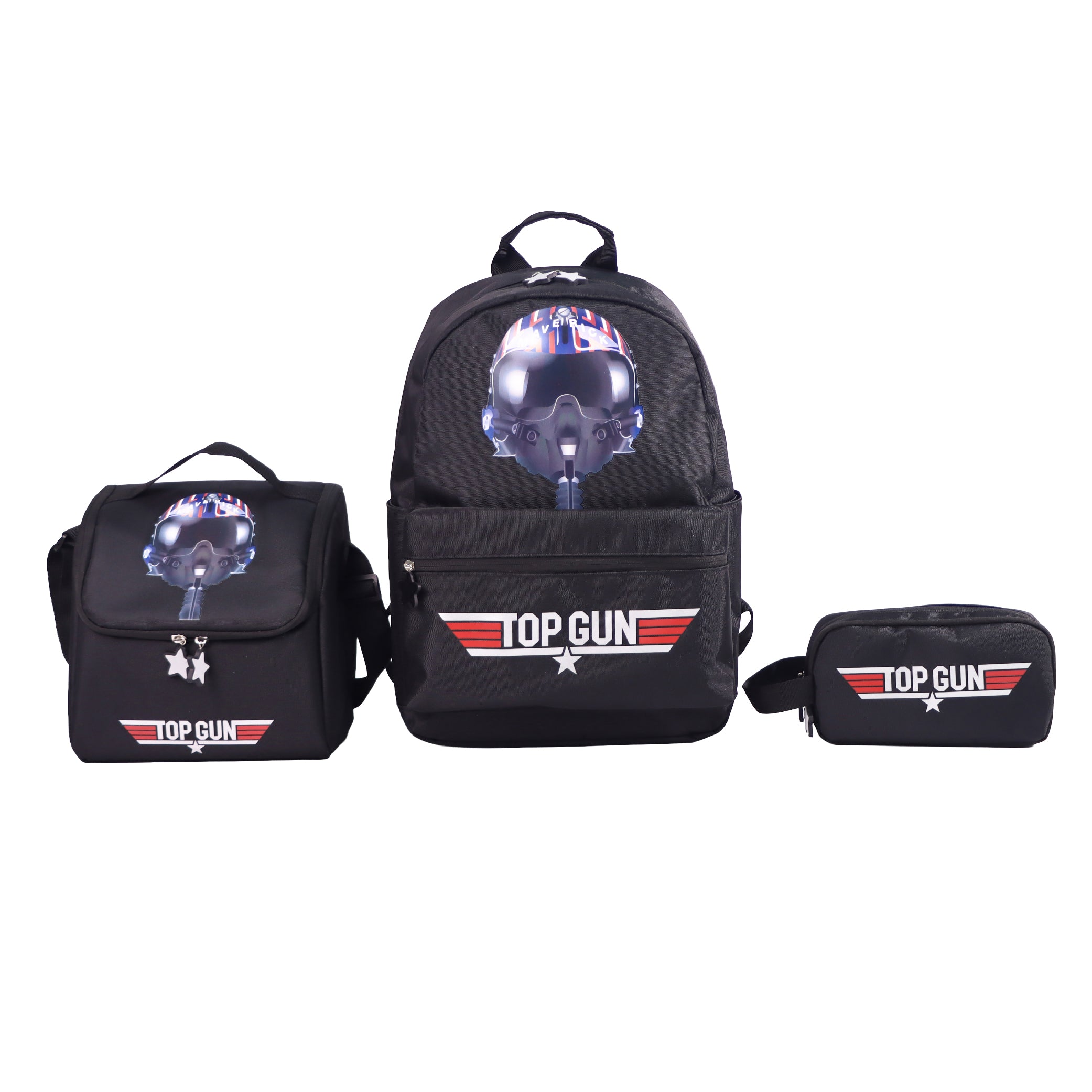 MOON Licensed Top Gun 3 in 1 Kids Backpack Set