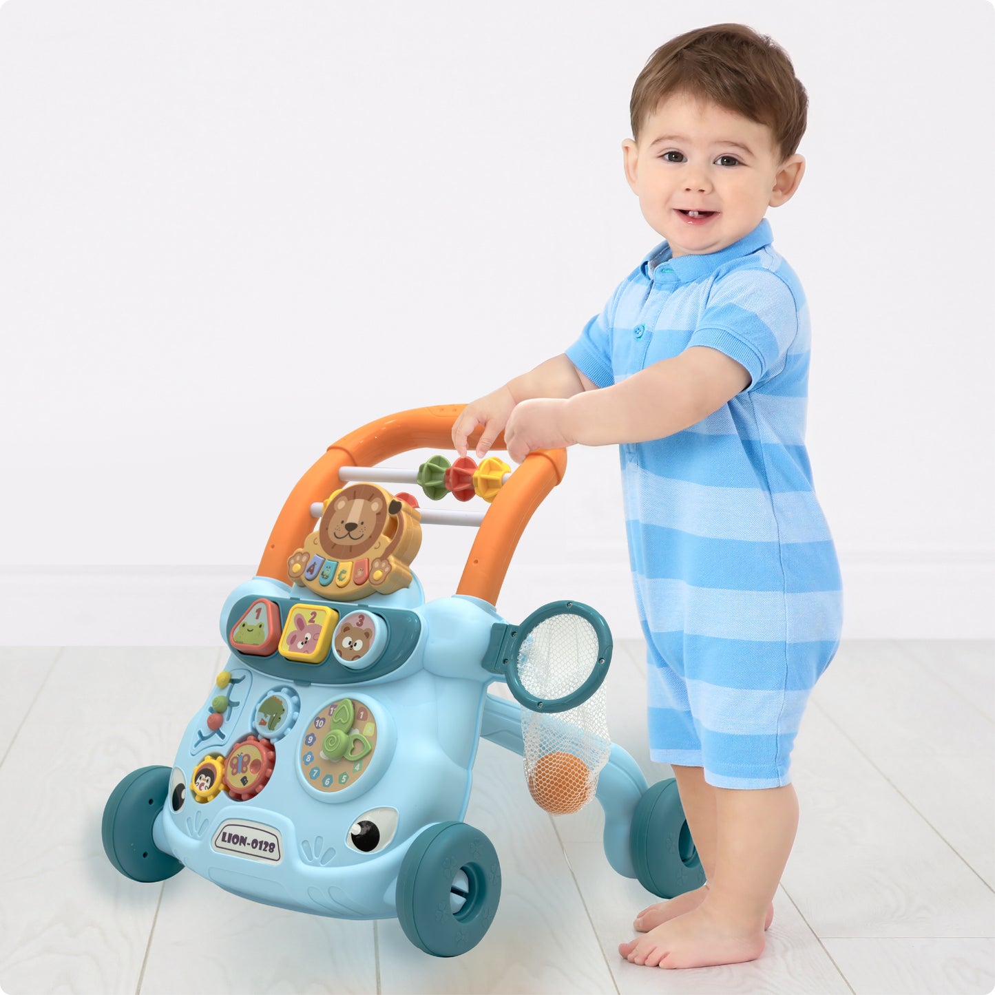 MOON Baby Push Activity Walker-Blue