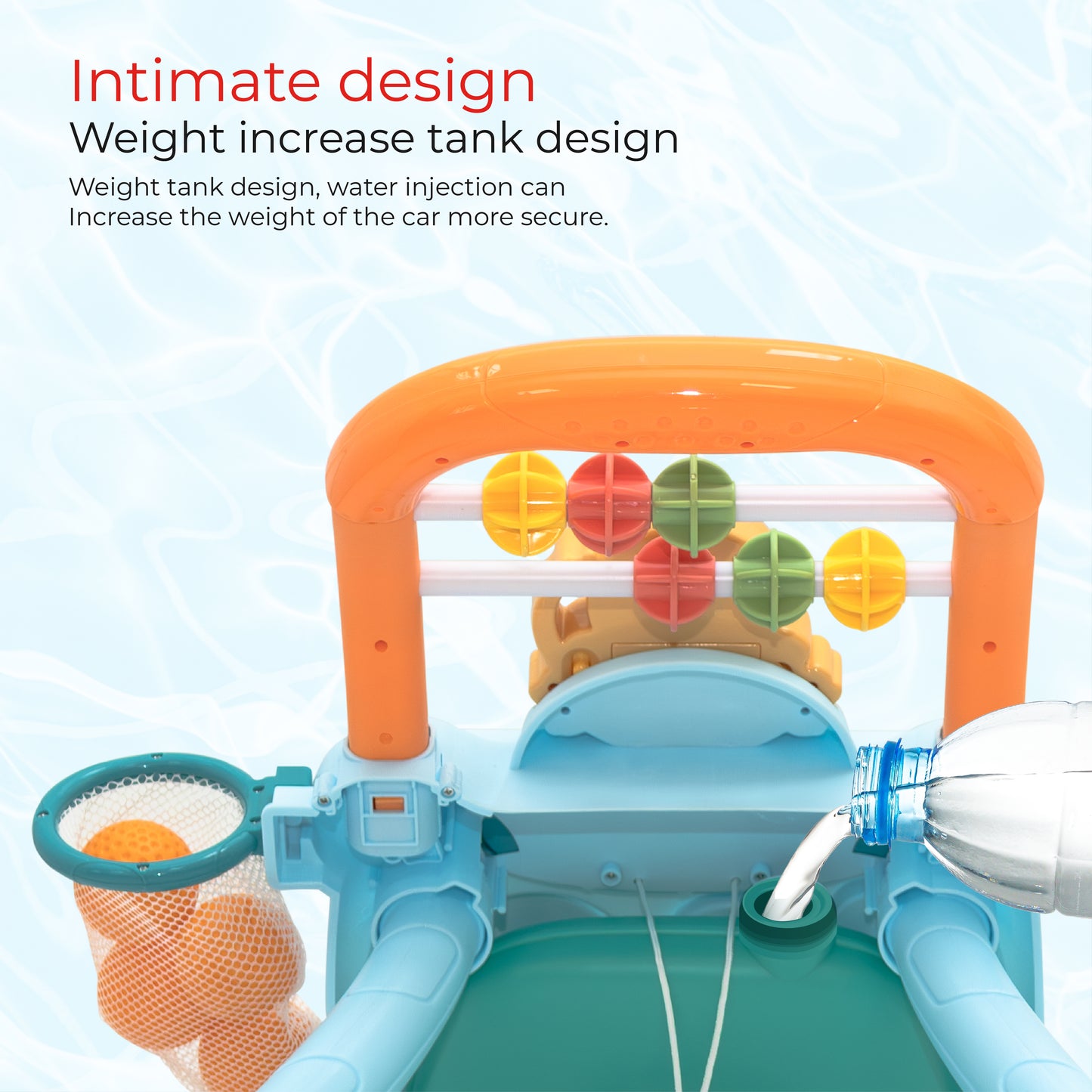MOON Baby Push Activity Walker-Blue