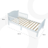 Wooden Toddler Bed(143 x 73 x 60)-Natural wood