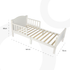 Wooden Toddler Bed(143 x 73 x 60)-Natural wood