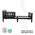 Wooden Toddler Bed(143 x 73 x 60)-Natural wood