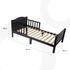 Wooden Toddler Bed(143 x 73 x 60)-Natural wood