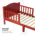 Wooden Toddler Bed(143 x 73 x 60)-Natural wood