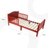 Wooden Toddler Bed(143 x 73 x 60)-Natural wood