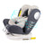 MOON GYRO Baby Car Seat for Child Group 0+/1/2/3 (0-36 kg/0-12 Year) ISOFIX+ Top Tether Rotation 360° - Black