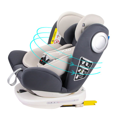 360 Car Seat for Children - The Moon Brand™ Gyro Baby Car Seat, Grey