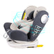 MOON GYRO Baby Car Seat for Child Group 0+/1/2/3 (0-36 kg/0-12 Year) ISOFIX+ Top Tether Rotation 360° - Black