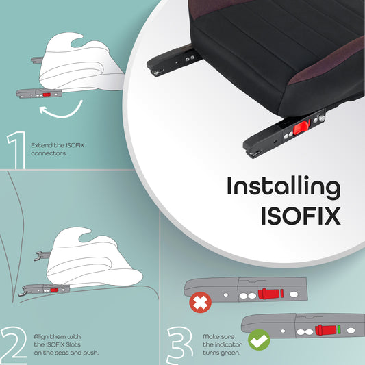 MOON Kido Baby Booster Car Seat with isofix