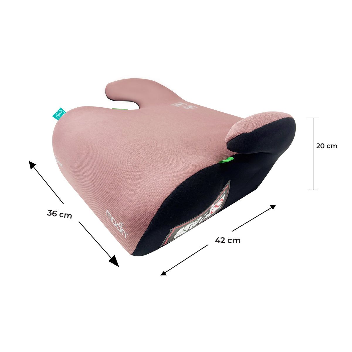 MOON Elvo Baby Booster Car Seat - Pink — The Moon Brand product image