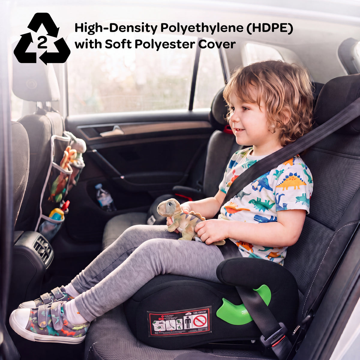 MOON Elvo Fx Baby Booster Car Seat - Dark Grey — The Moon Brand product image