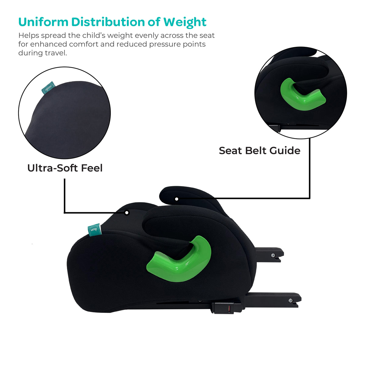 MOON Elvo Fx Baby Booster Car Seat - Black — The Moon Brand product image