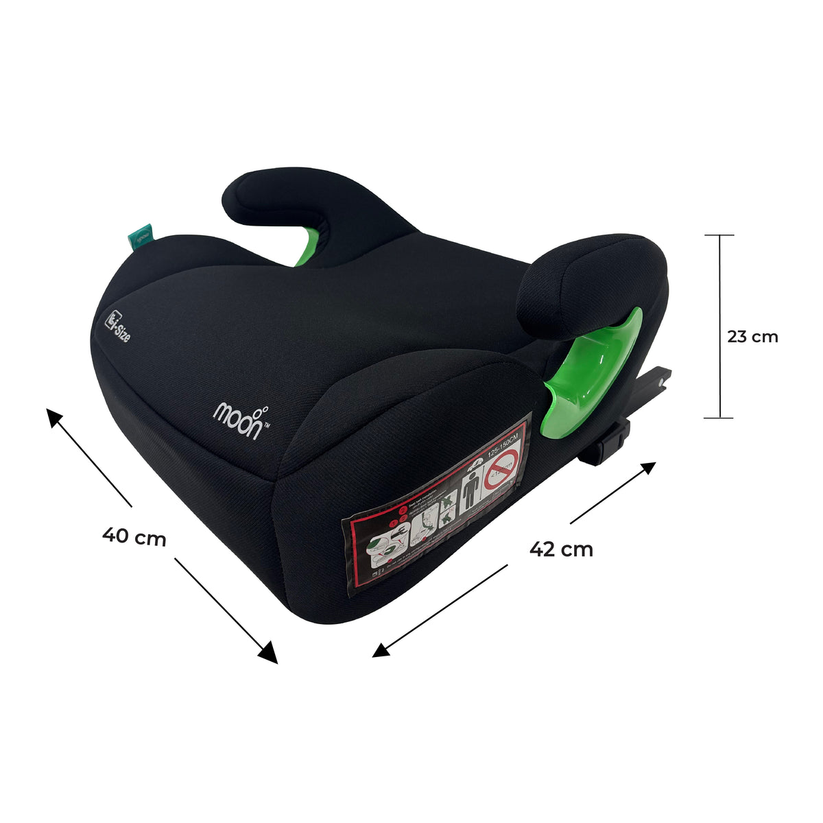 MOON Elvo Fx Baby Booster Car Seat - Black — The Moon Brand product image