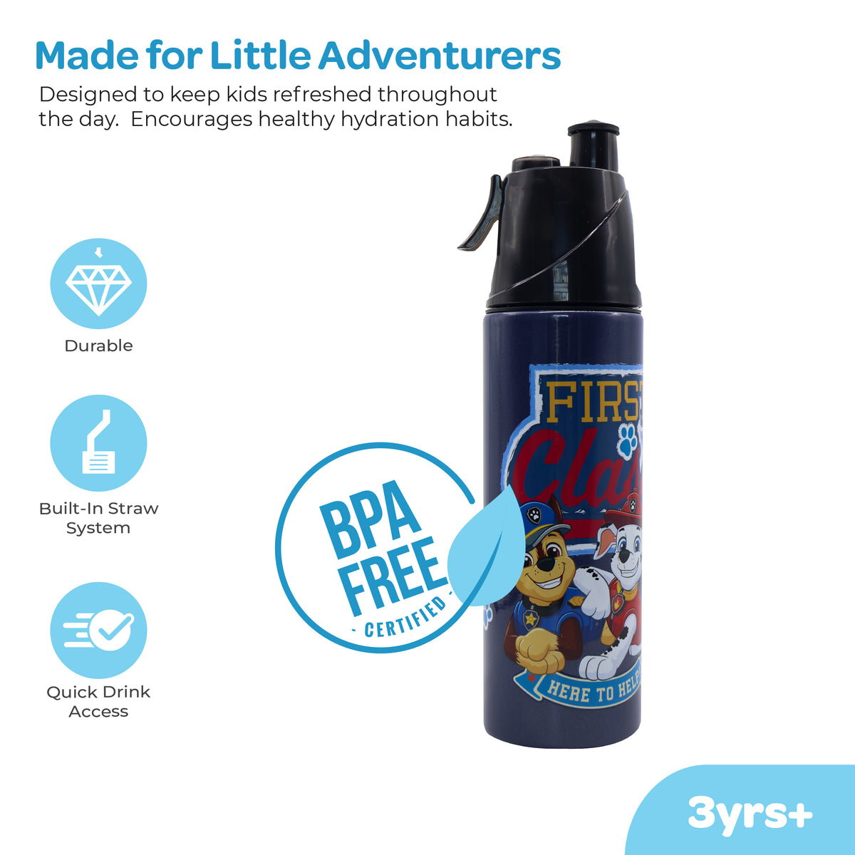 MOON Paw Patrol Kids Mist Spray Water Bottle 500ml