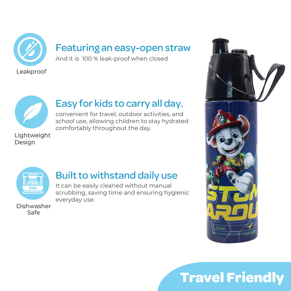 MOON Kids Mist Spray Water Bottle 500ml