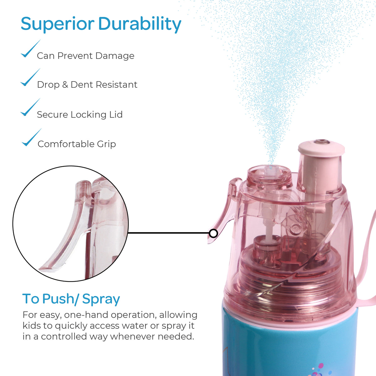 MOON Simmer & Shine Girls Water Bottle 500ml