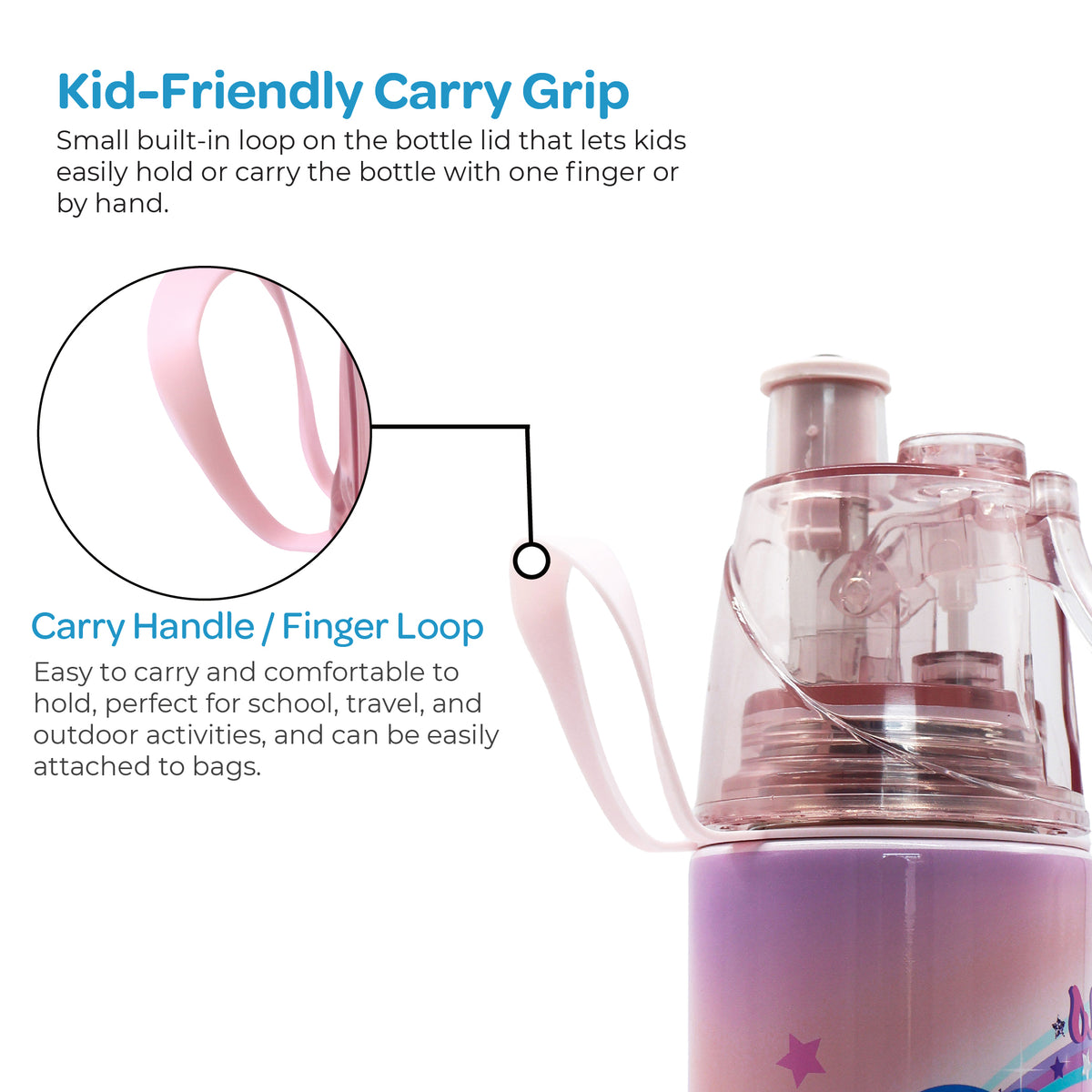 MOON Simmer & Shine Girls Water Bottle 500ml