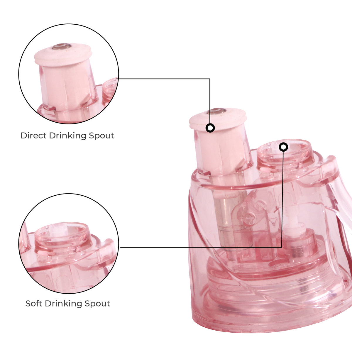 MOON Kids Mist Spray Water Bottle 500ml Stainless Steel