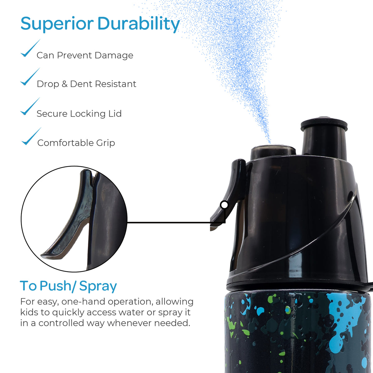 MOON Kids Mist Spray Water Bottle 500ml